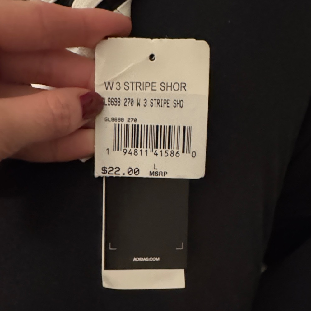 Adidas Women's Black Athletic Shorts - Picture 2 of 4